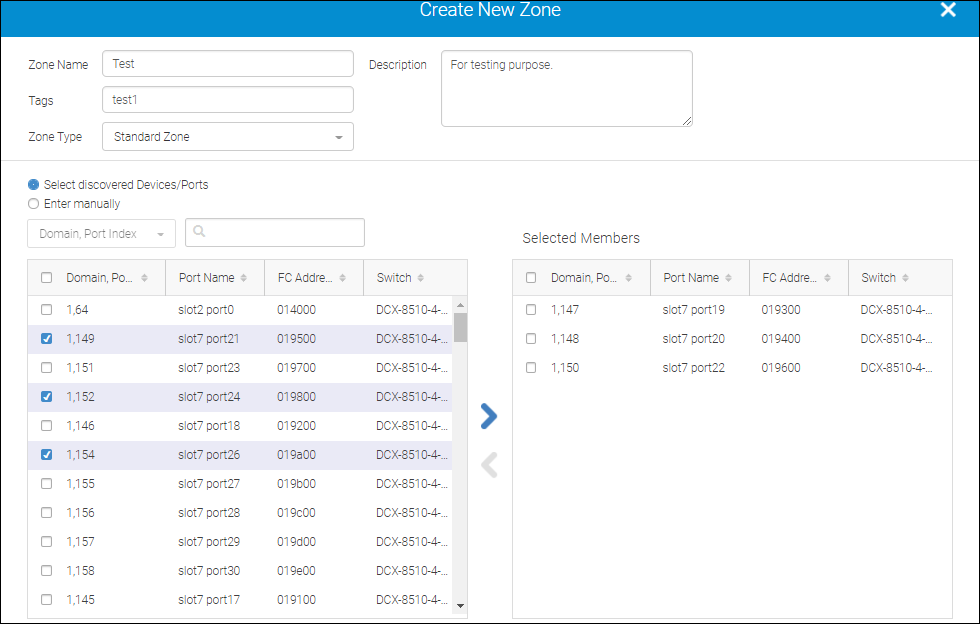 Creating Zone Configurations